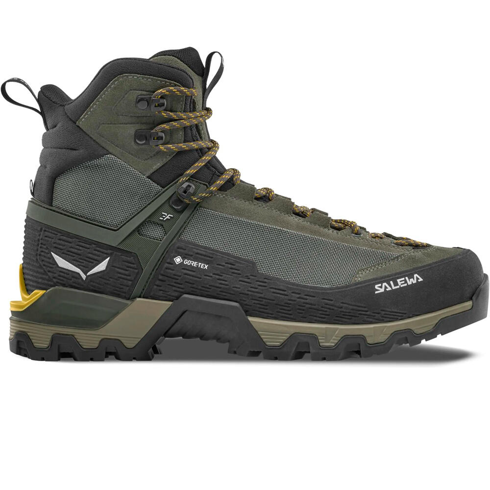 Salewa bota montaña cuero hombre MTN TRAINER 3 TECH MID GTX M lateral exterior