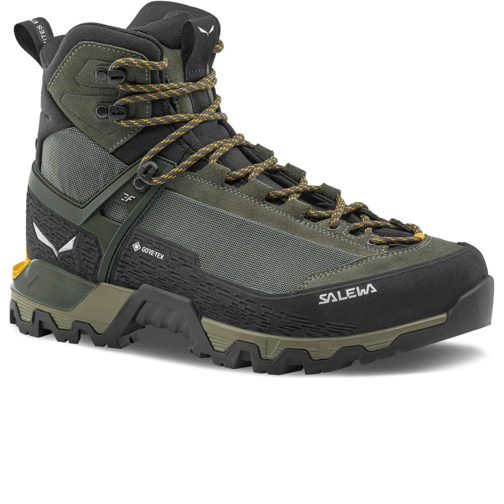 Salewa bota montaña cuero hombre MTN TRAINER 3 TECH MID GTX M lateral interior