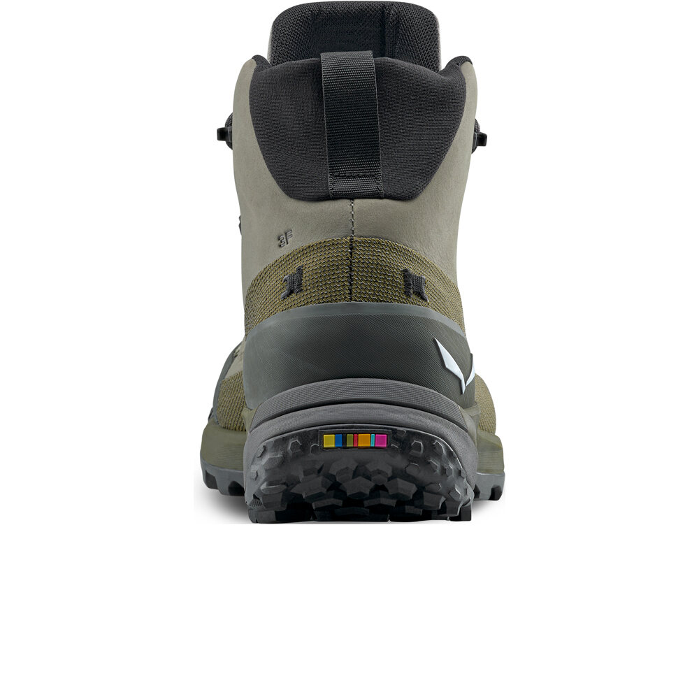 Salewa bota trekking hombre PUEZ LEATHER MID PTX M vista trasera