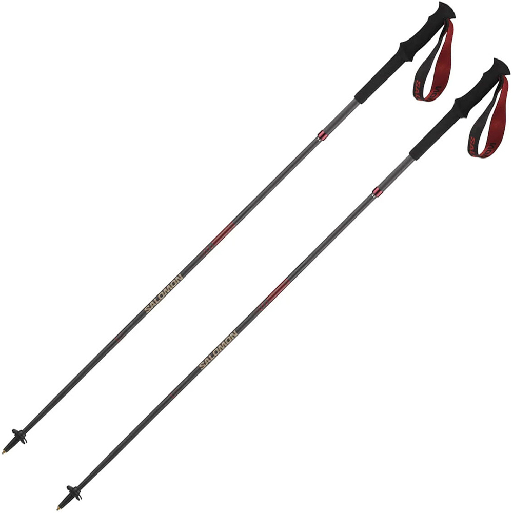 Salomon Baston Trail POLES QUEST CARBON FOLDABLE Madder vista frontal