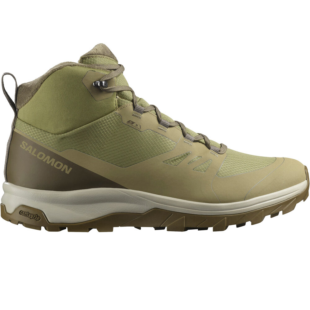Salomon bota trekking hombre OUTSNAP WP lateral exterior