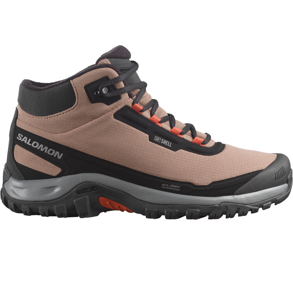 Salomon bota trekking hombre SHELTER WP lateral exterior
