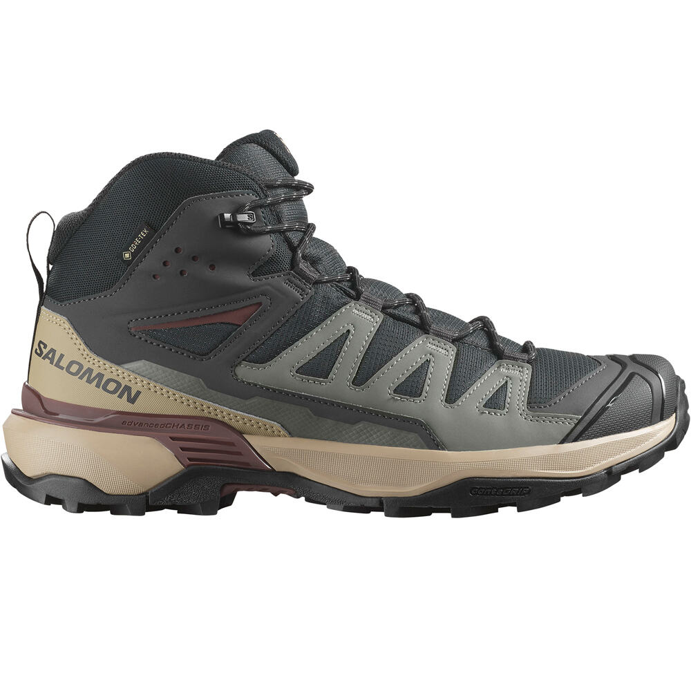 Salomon bota trekking hombre X ULTRA 360 MID GTX lateral exterior