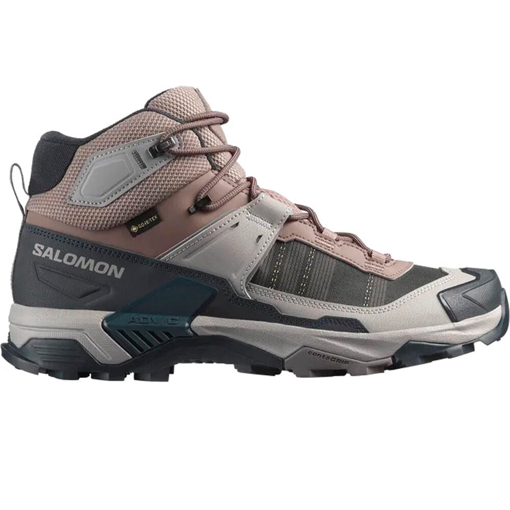 Salomon bota trekking hombre X ULTRA 5 MID GTX lateral exterior
