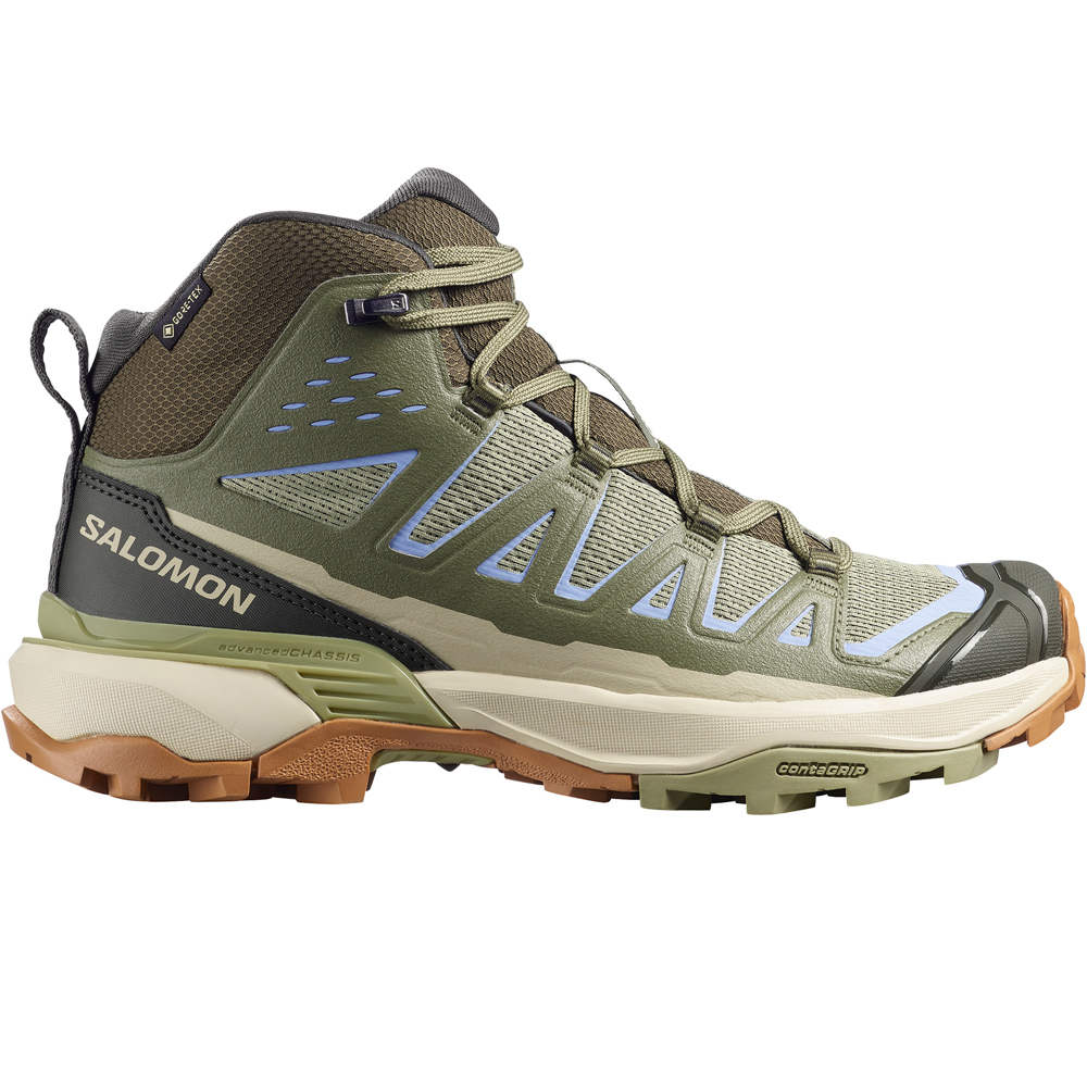 Salomon bota trekking mujer X ULTRA 360 EDGE MID GTX W lateral exterior