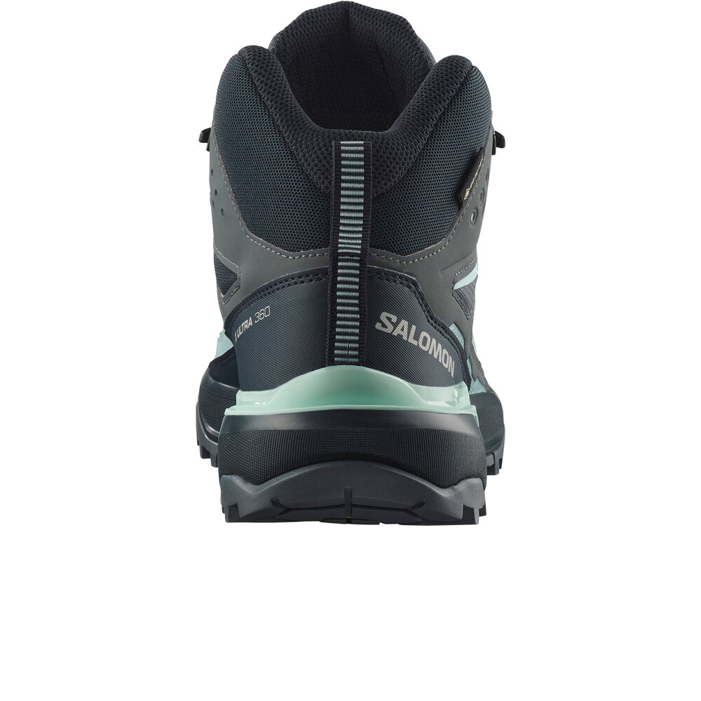 Salomon bota trekking mujer X ULTRA 360 MID GTX W vista trasera