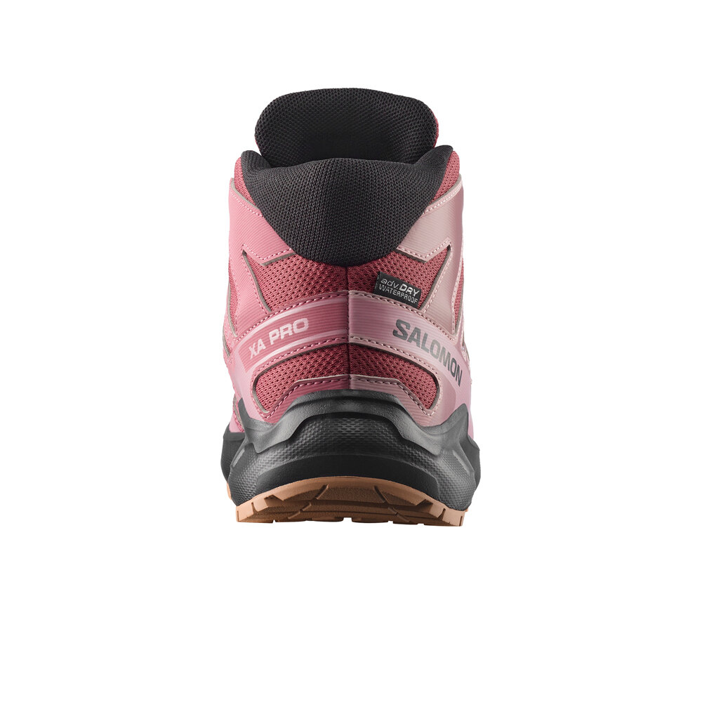 Salomon bota trekking niño XA PRO MID WP J vista trasera