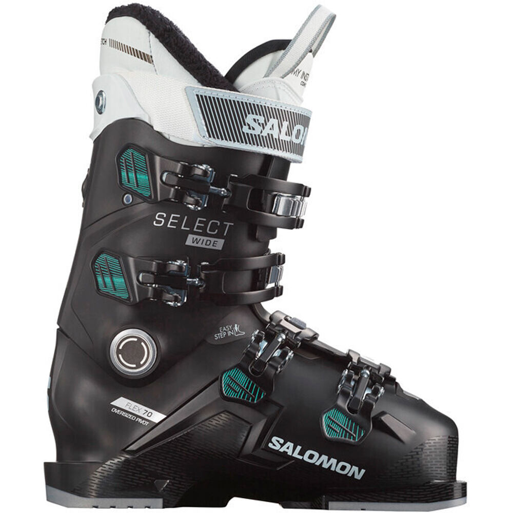 Salomon botas de esquí mujer ALP. BOOTS SELECT 70 W WIDE Bk/Sprmnt/Wh lateral exterior