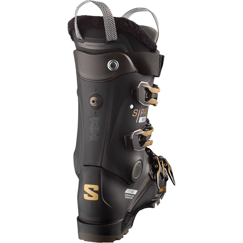 Salomon botas de esquí mujer ALP. BOOTS S/PRO MV 90 W GW Bk/Gold M/Be lateral interior