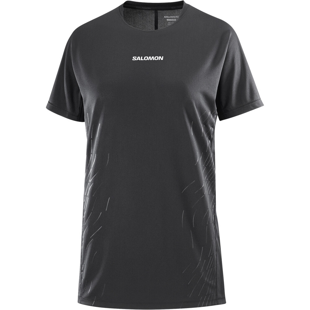 Salomon camiseta entrenamiento manga corta mujer SENSE AERO SS TEE GFX W vista detalle