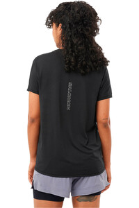 Salomon camiseta entrenamiento manga corta mujer SENSE AERO SS TEE GFX W vista trasera