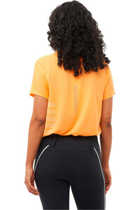Salomon camiseta entrenamiento manga corta mujer SENSE AERO SS TEE GFX W vista trasera