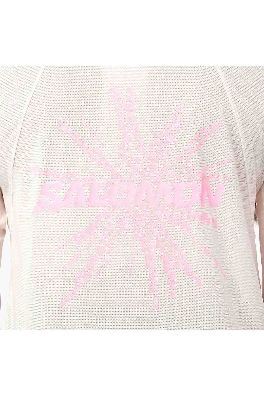 Salomon camiseta entrenamiento manga corta mujer SHKout CORE LS TEE GFX W vista detalle
