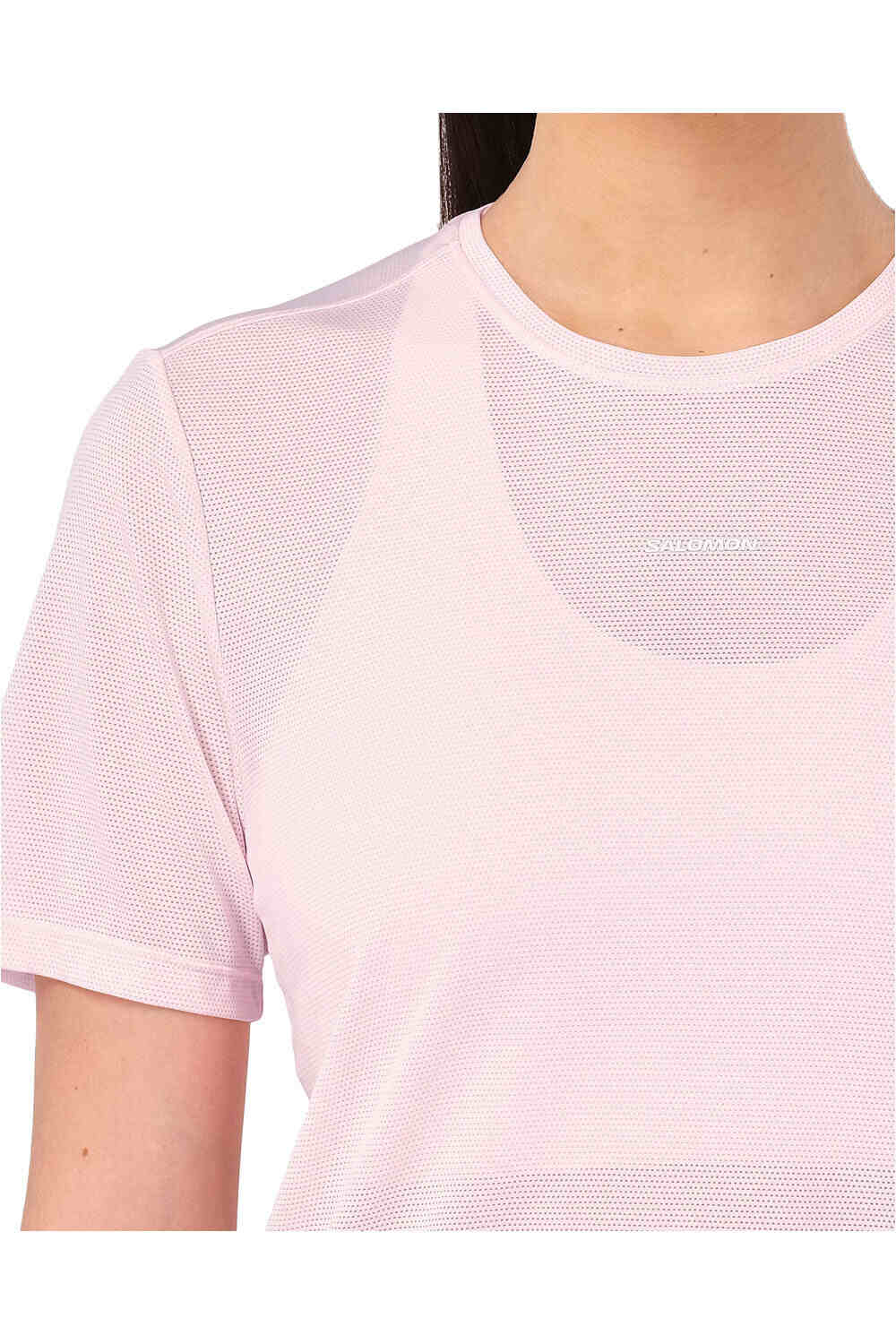 Salomon camiseta entrenamiento manga corta mujer SHKout CORE SS TEE W vista detalle