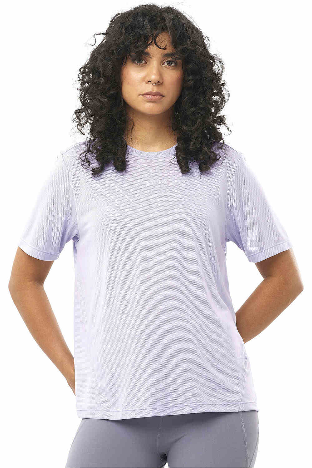 Salomon camiseta entrenamiento manga corta mujer SHKout CORE SS TEE W vista frontal