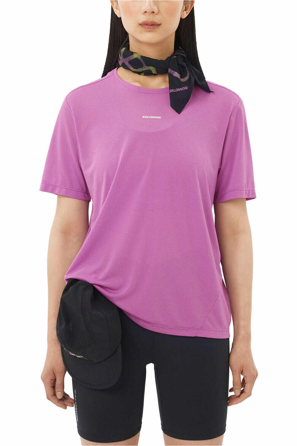 Salomon camiseta entrenamiento manga corta mujer SHKout CORE SS TEE W vista frontal