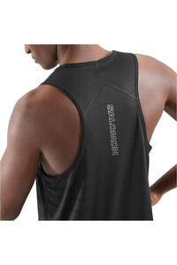 Salomon camiseta entrenamiento tirantes hombre SENSE AERO SINGLET GFX M vista detalle