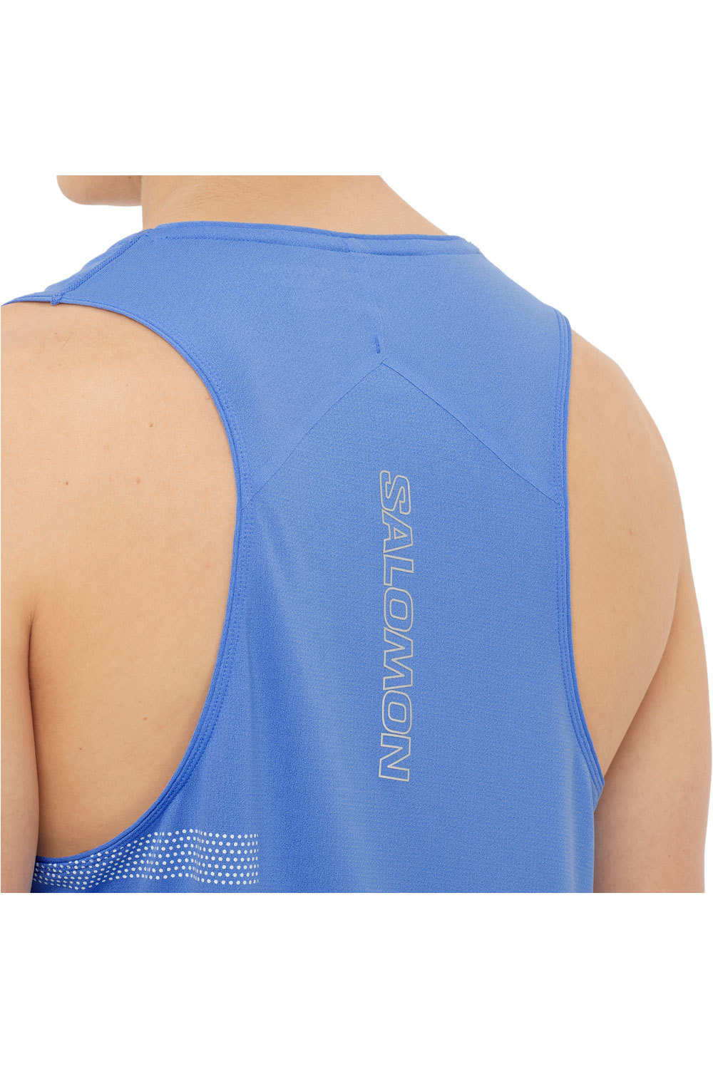 Salomon camiseta entrenamiento tirantes hombre SENSE AERO SINGLET GFX M vista detalle