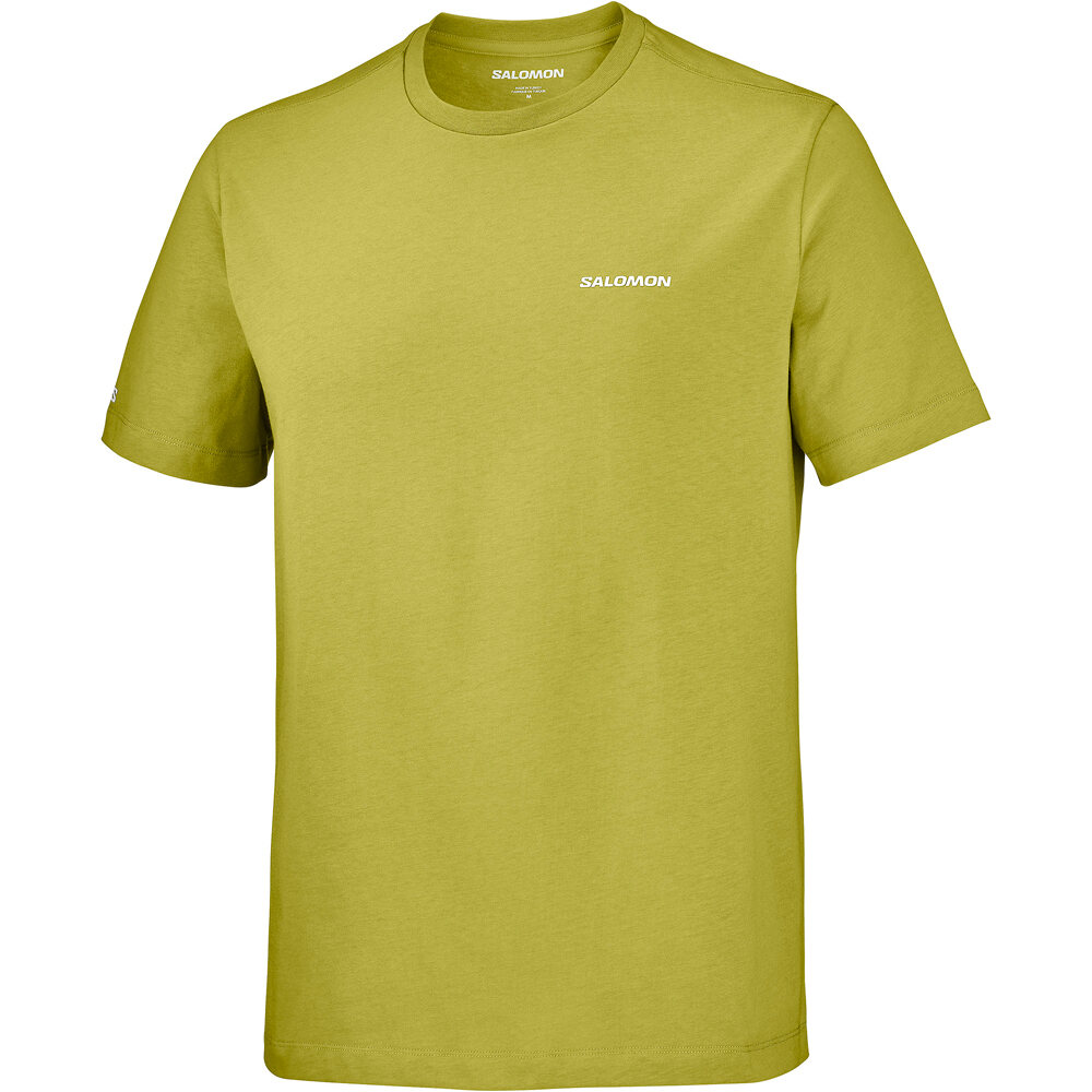 Salomon camiseta montaña manga corta hombre CHEST LOGO REGULAR TEE M vista detalle