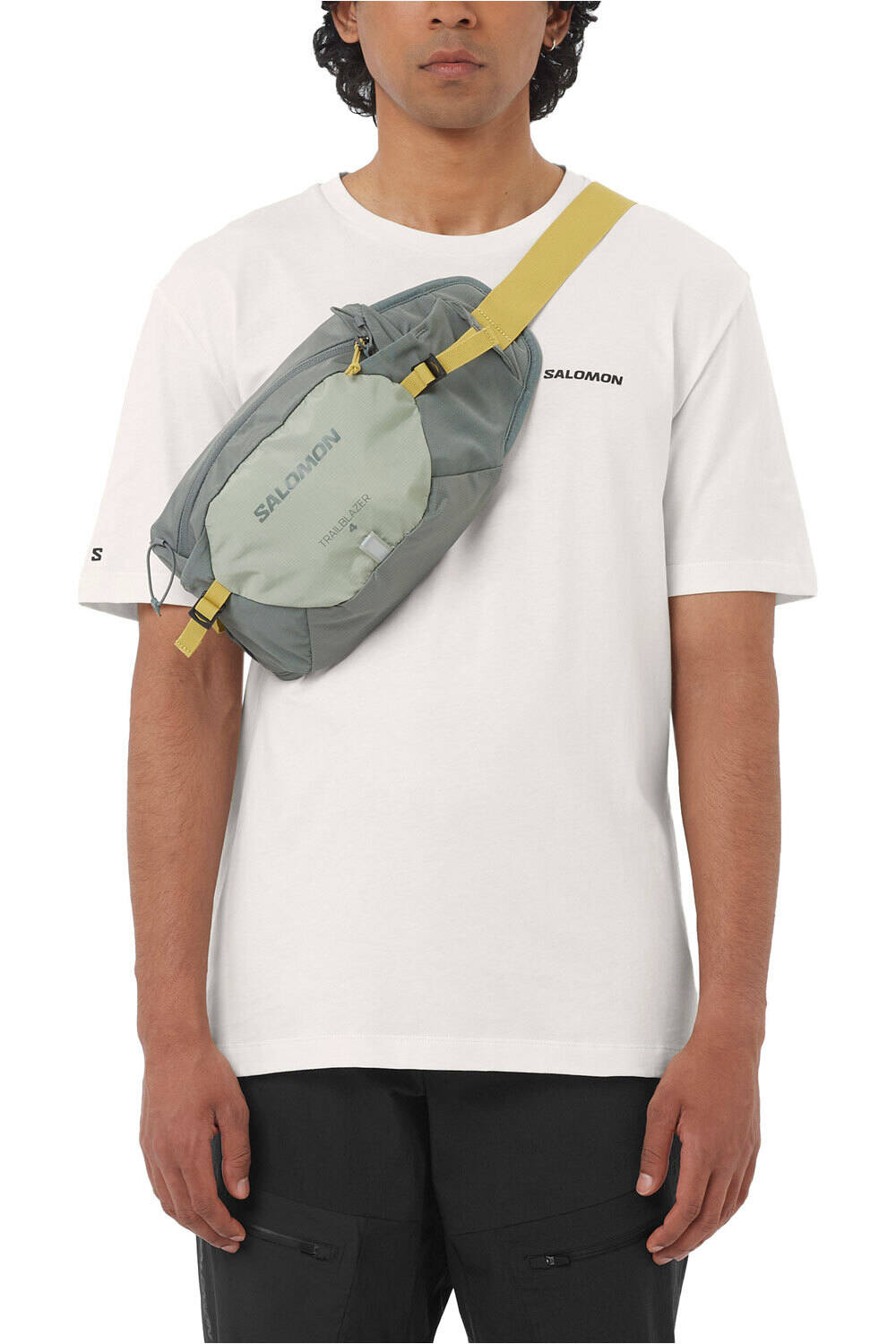 Salomon camiseta montaña manga corta hombre CHEST LOGO REGULAR TEE M vista frontal