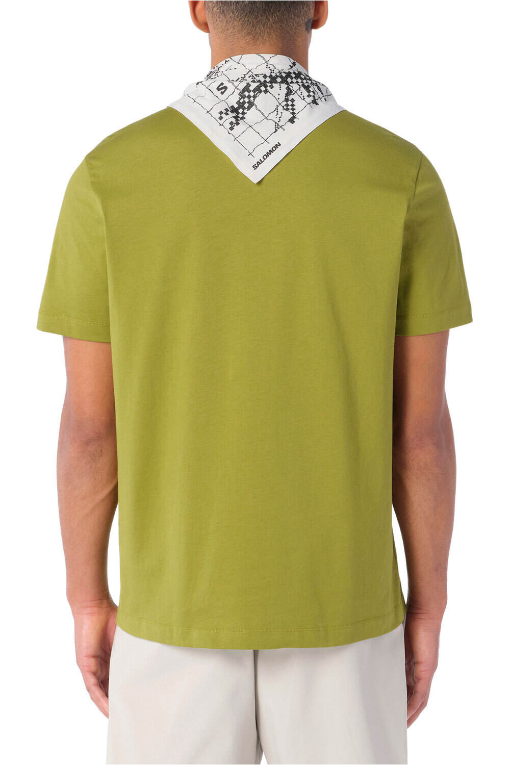 Salomon camiseta montaña manga corta hombre CHEST LOGO REGULAR TEE M vista trasera