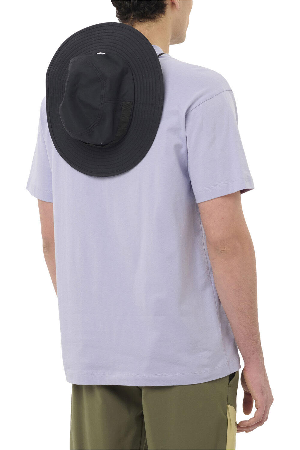 Salomon camiseta montaña manga corta hombre CHEST LOGO RELAXED TEE M vista trasera