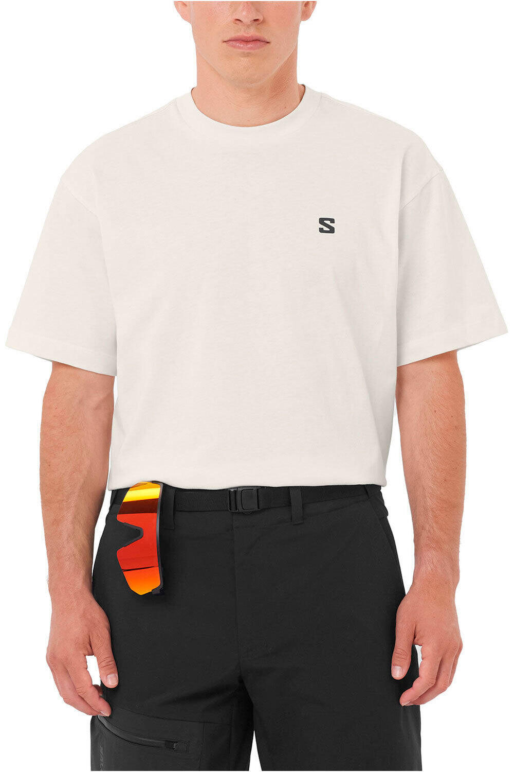Salomon camiseta montaña manga corta hombre ROUND LOGO GRAPHIC vista frontal