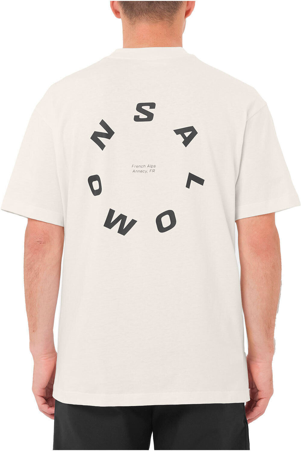 Salomon camiseta montaña manga corta hombre ROUND LOGO GRAPHIC vista trasera