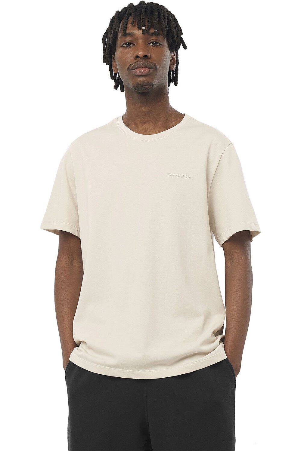 Salomon camiseta montaña manga corta hombre SAL LOGO PRIDE SS TEE M vista frontal