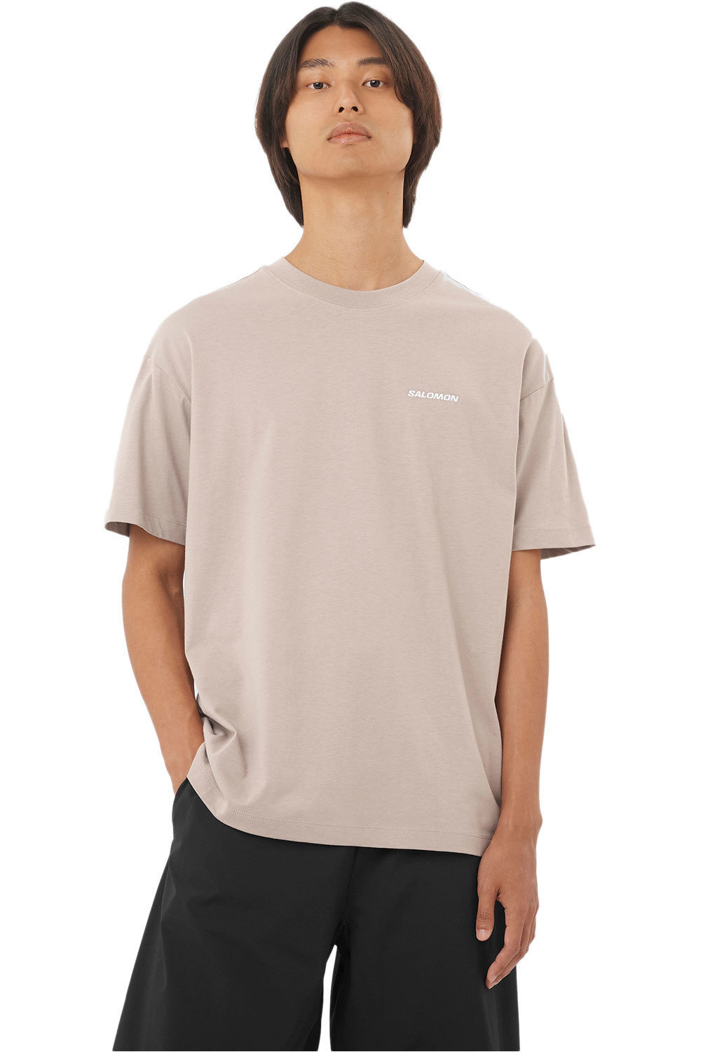 Salomon camiseta montaña manga corta hombre SALOMON LOGO RX TEE M vista frontal