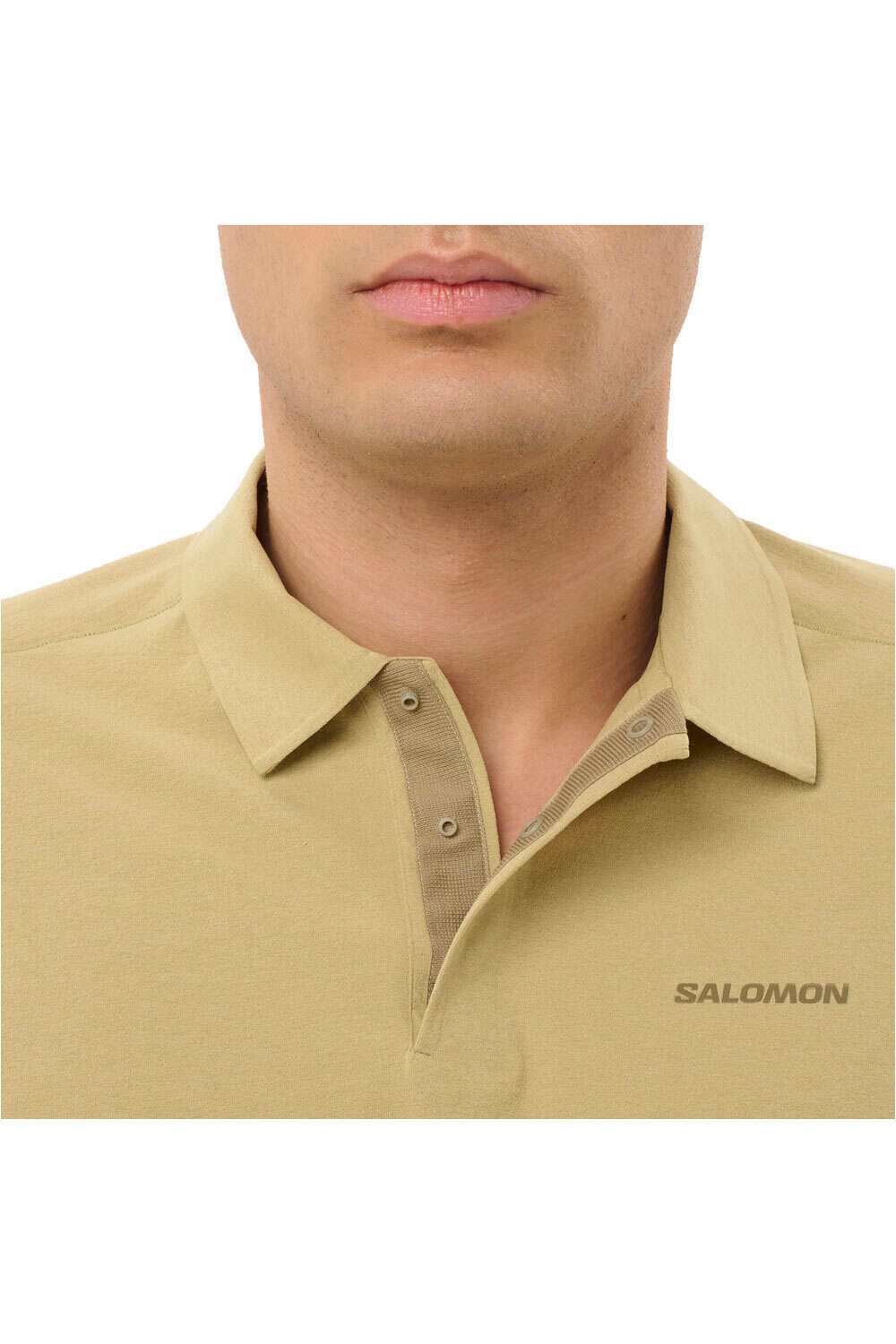 Salomon camiseta montaña manga corta hombre TRACKLINE POLO M vista detalle