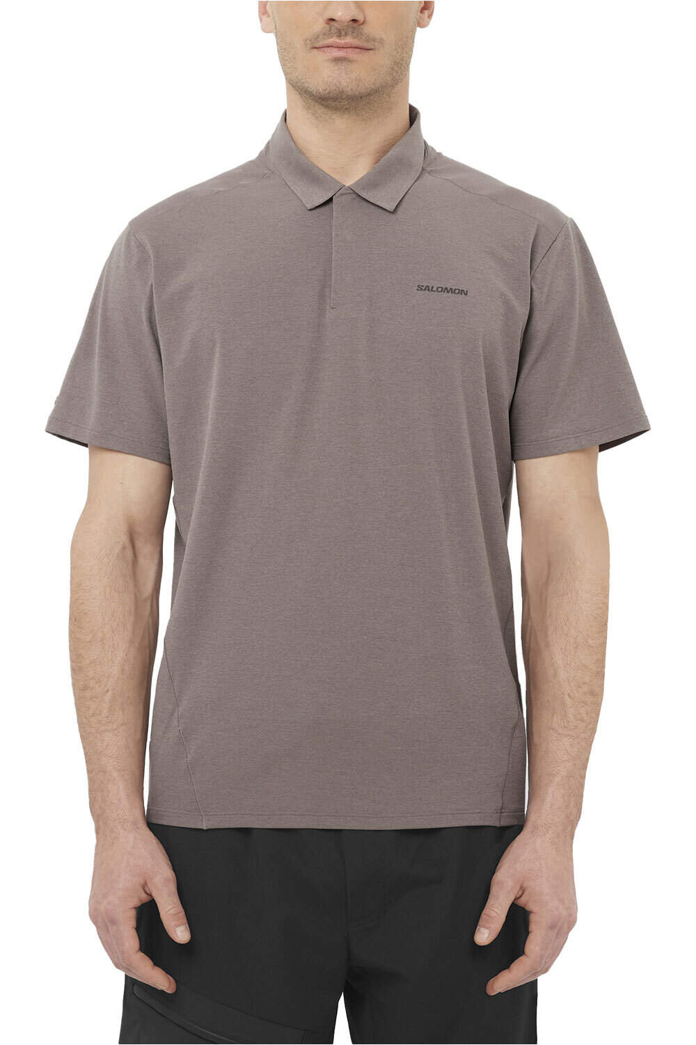 Salomon camiseta montaña manga corta hombre TRACKLINE POLO M vista frontal