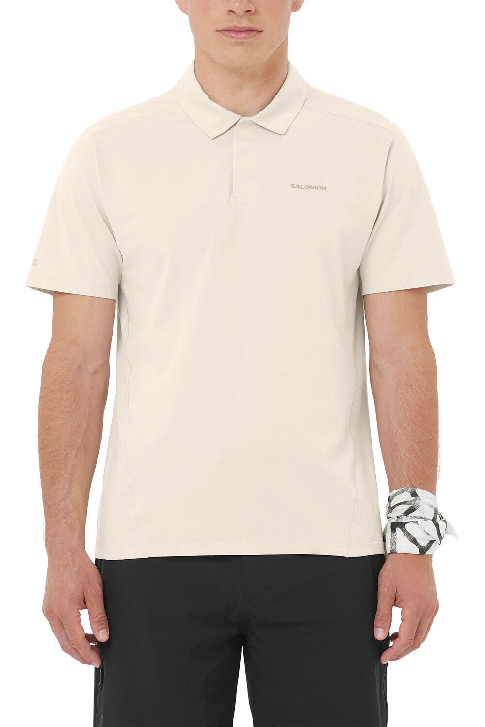 Salomon camiseta montaña manga corta hombre TRACKLINE POLO M vista frontal