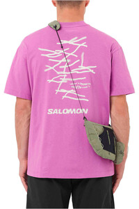 Salomon camiseta montaña manga corta hombre WILD RAYS SS TEE M vista trasera