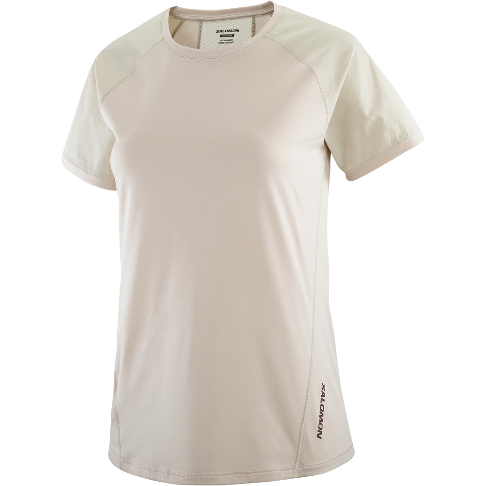 Salomon camiseta montaña manga corta mujer OUTLINE SS TEE W 03