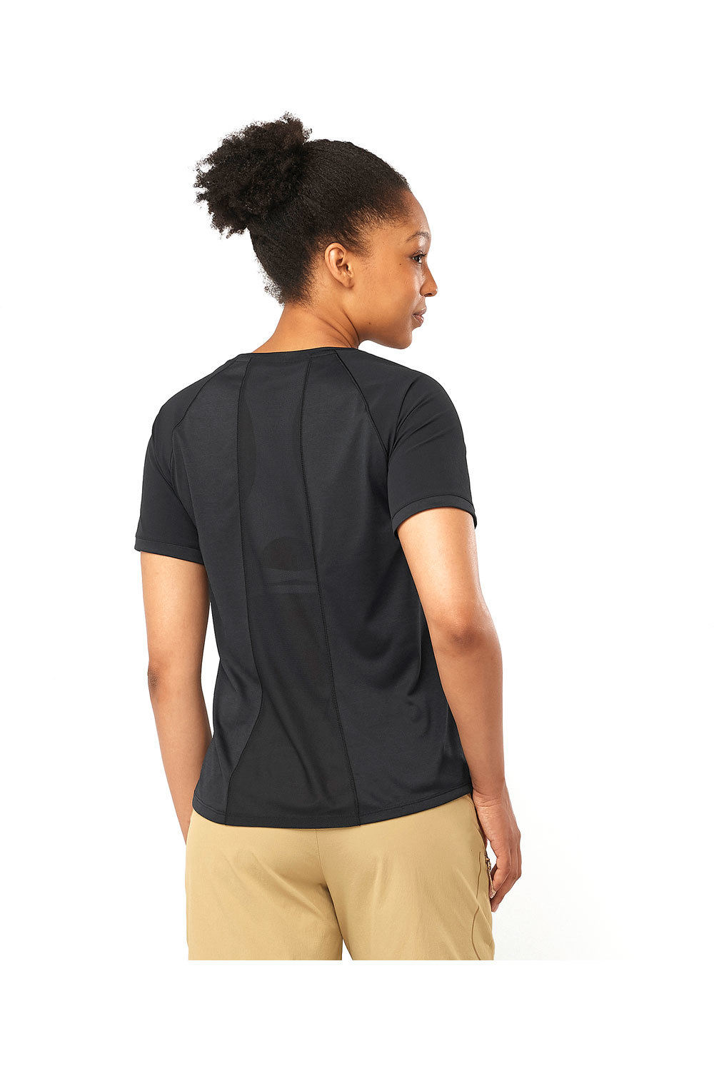 Salomon camiseta montaña manga corta mujer OUTLINE SS TEE W vista trasera