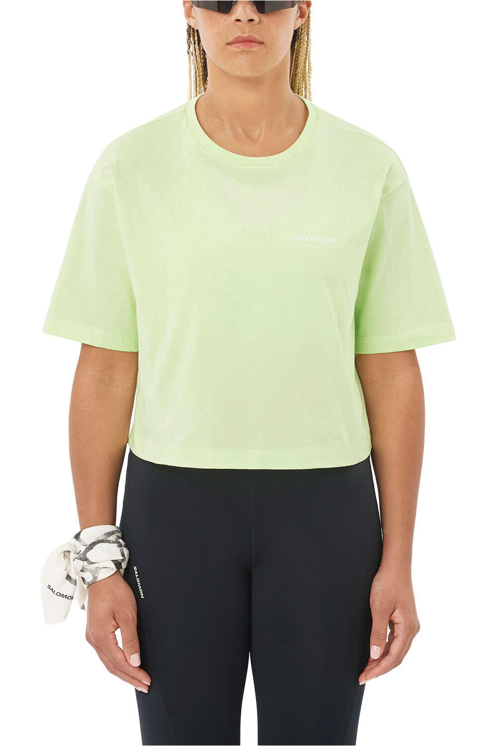 Salomon camiseta montaña manga corta mujer SHORT SS TEE RELAXED W vista frontal