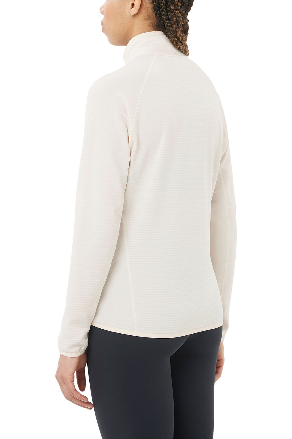 Salomon camiseta montaña manga corta mujer SNTIAL LIGHTWARM FZ W vista trasera