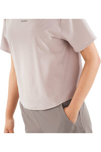 Salomon camiseta montaña manga corta mujer TRACKLINE SS TEE W vista detalle