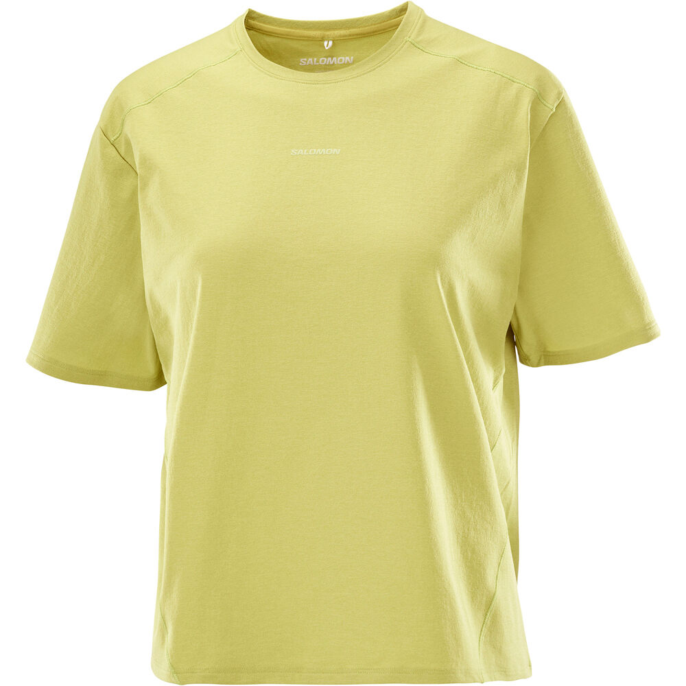 Salomon camiseta montaña manga corta mujer TRACKLINE SS TEE W vista frontal
