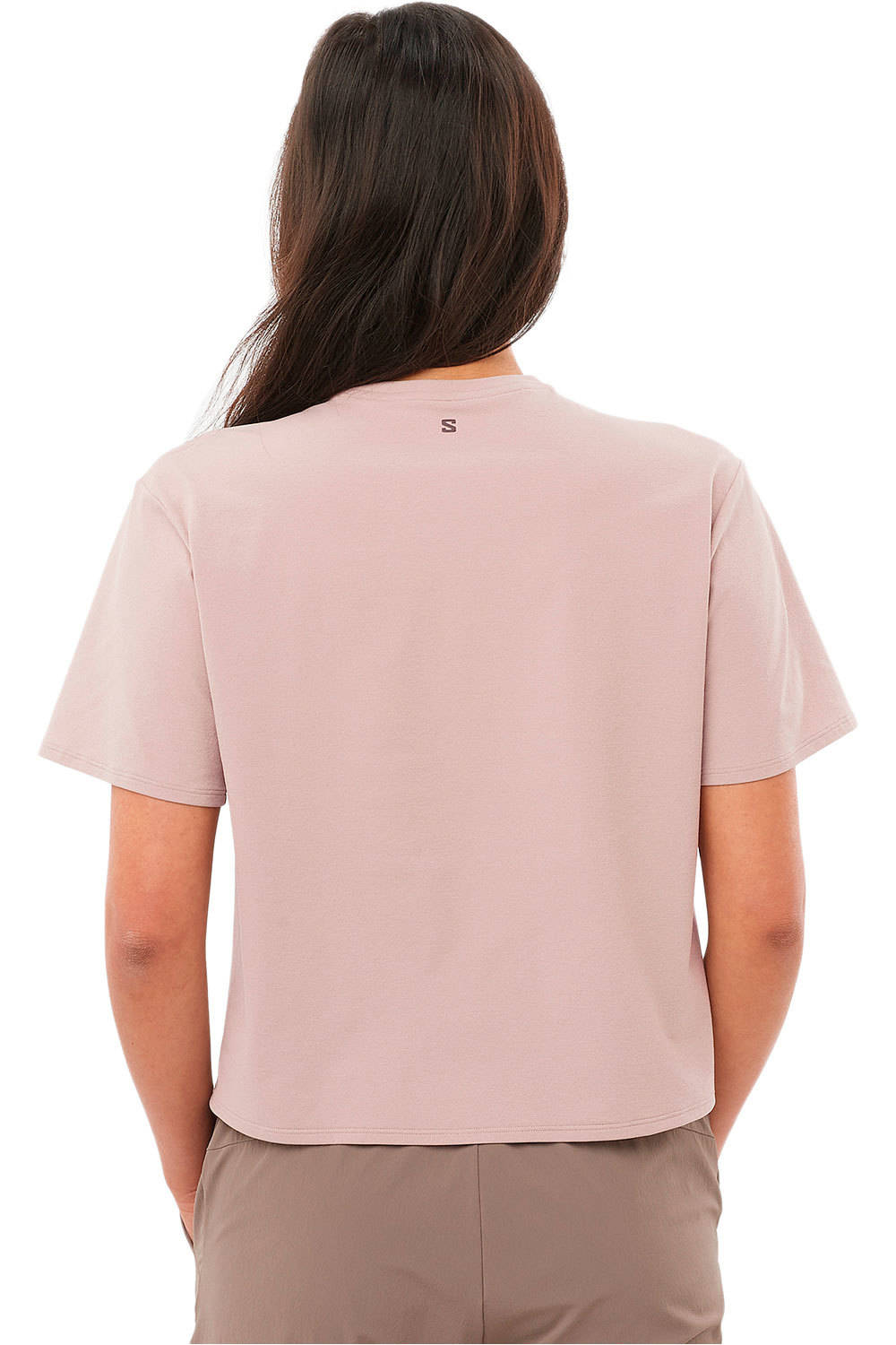 Salomon camiseta montaña manga corta mujer TRACKLINE SS TEE W vista trasera
