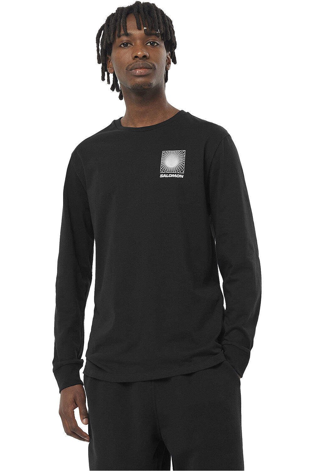 Salomon camiseta montaña manga larga hombre DIGITAL SWAMP LS TEE M vista frontal