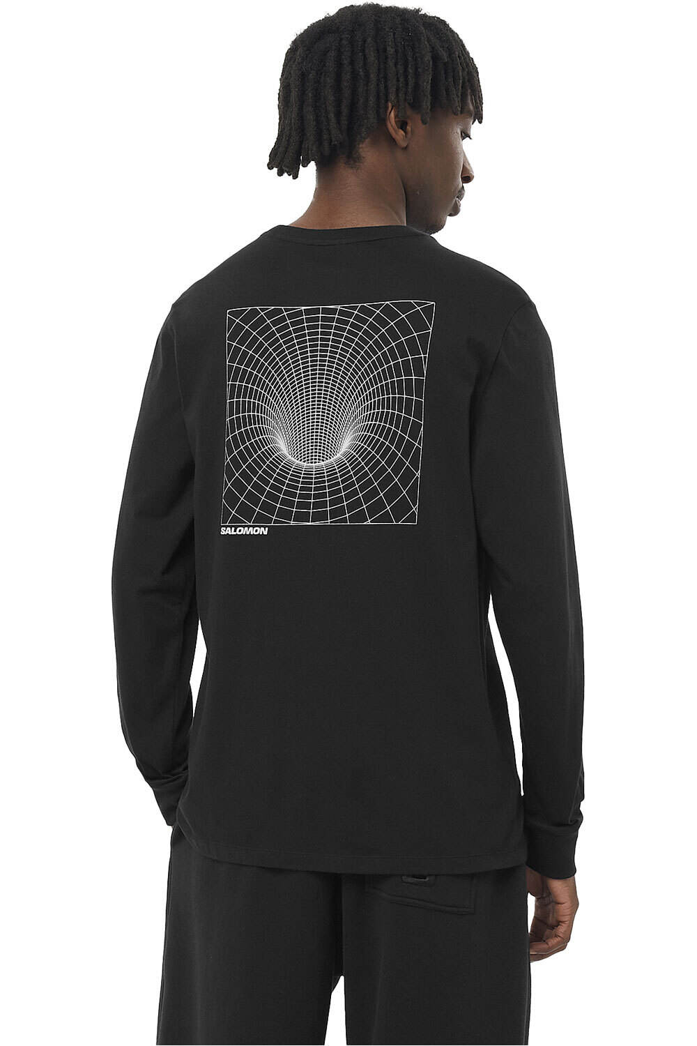 Salomon camiseta montaña manga larga hombre DIGITAL SWAMP LS TEE M vista trasera