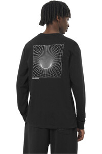 Salomon camiseta montaña manga larga hombre DIGITAL SWAMP LS TEE M vista trasera