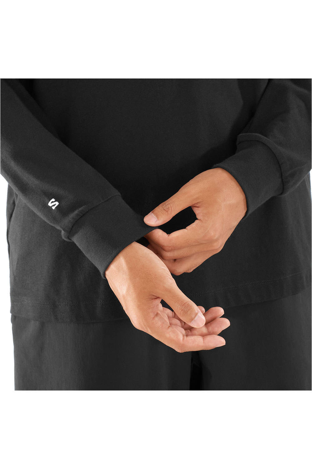 Salomon camiseta montaña manga larga hombre SALOMON LOGO LS TEE M vista detalle