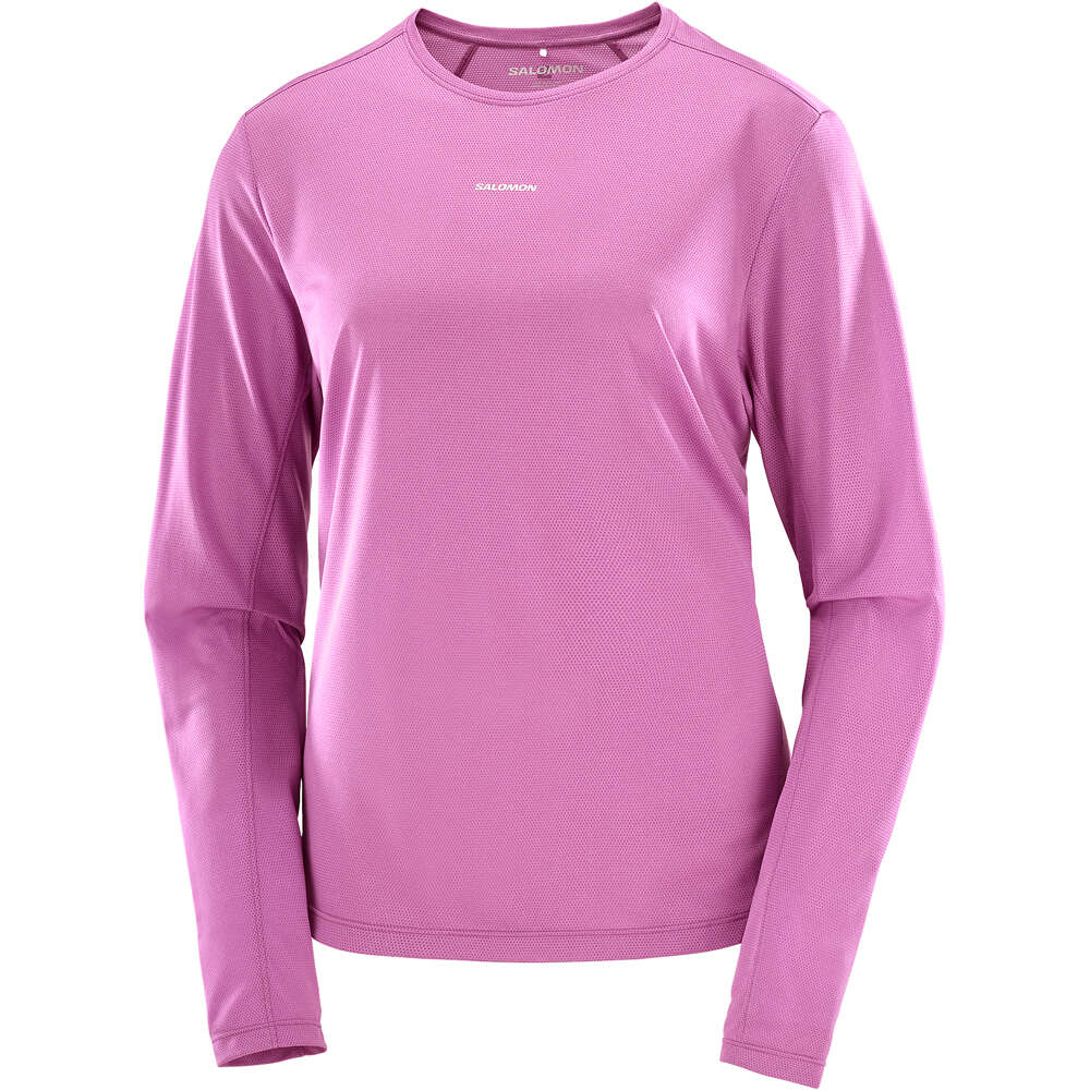 Salomon camiseta montaña manga larga mujer SHKout CORE LS TEE W vista detalle