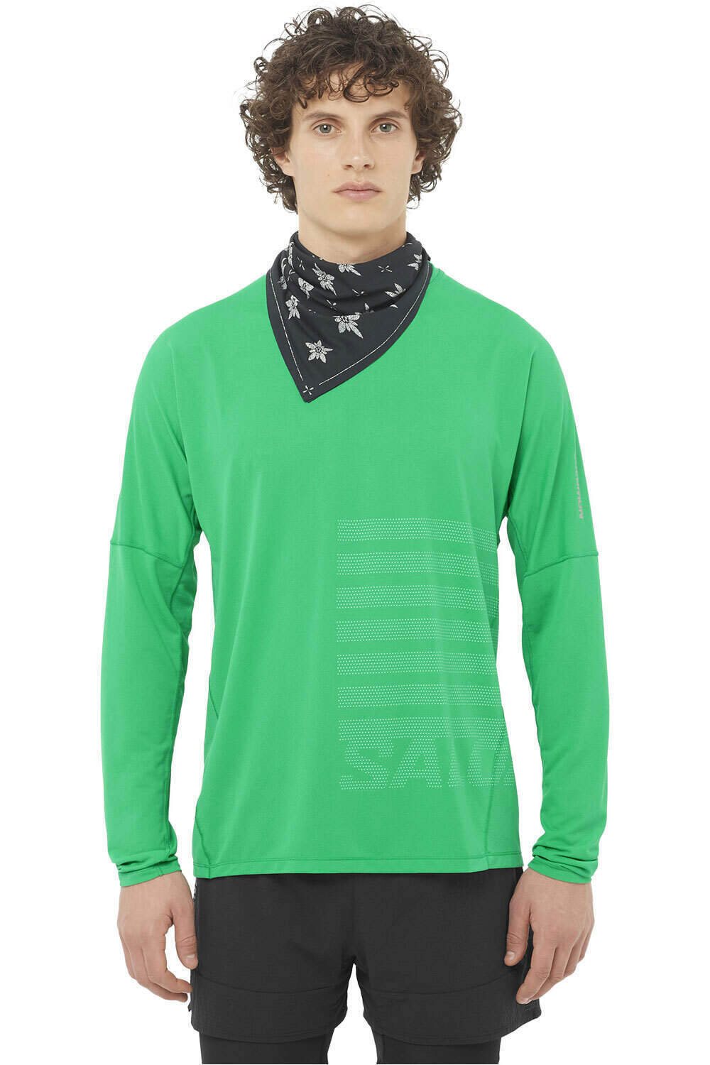 Salomon camiseta técnica manga larga hombre SENSE AERO LS TEE GFX M vista frontal