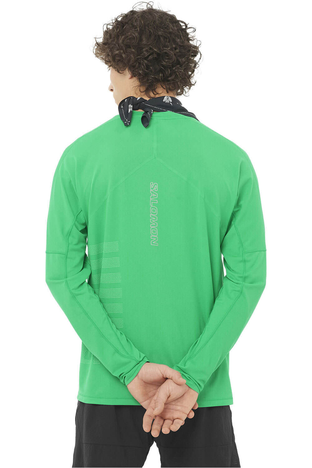 Salomon camiseta técnica manga larga hombre SENSE AERO LS TEE GFX M vista trasera