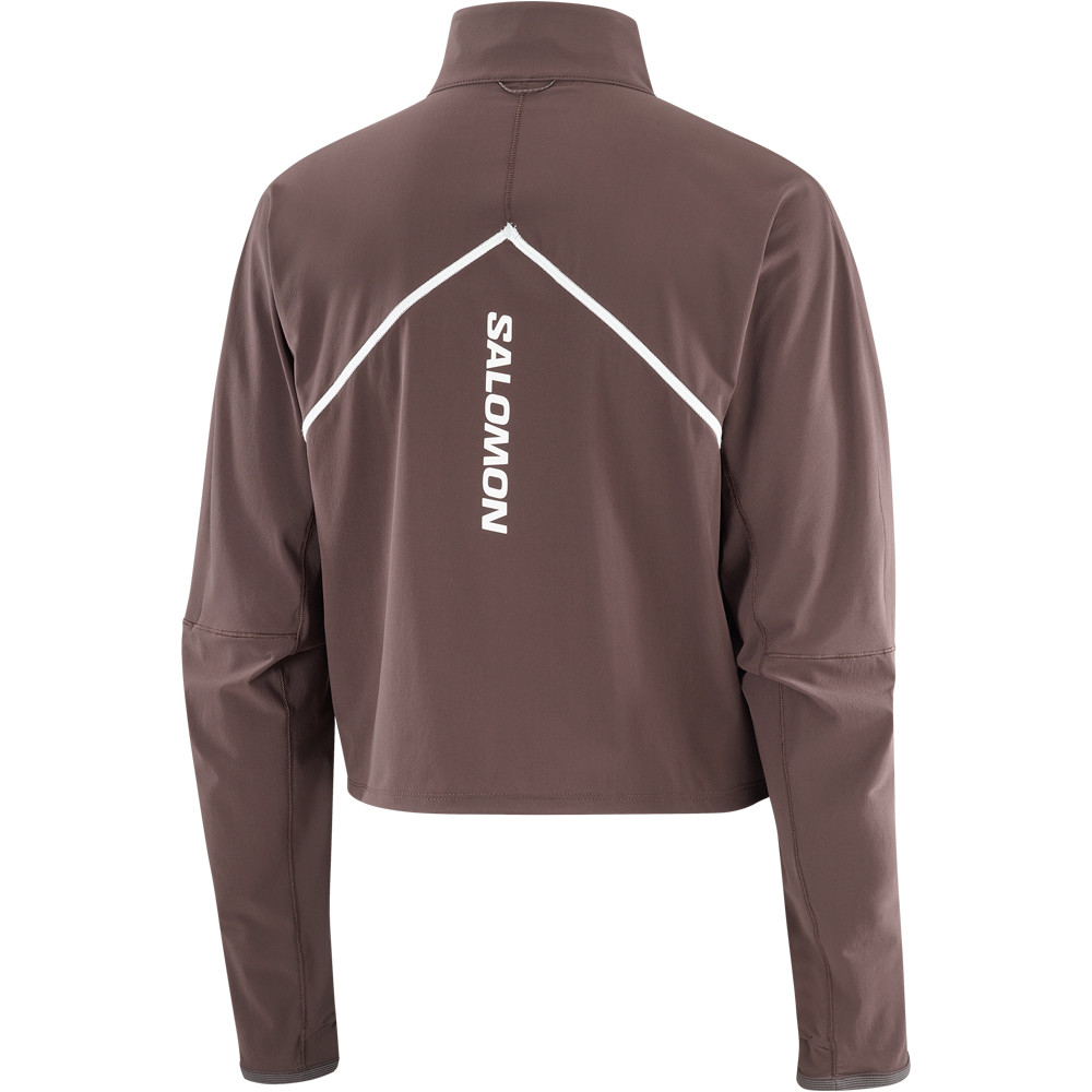 Salomon camiseta técnica manga larga mujer SENSE AERO HYBD CP PLVR W 06