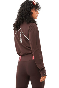 Salomon camiseta técnica manga larga mujer SENSE AERO HYBD CP PLVR W vista trasera